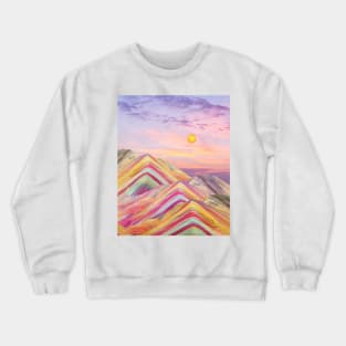 Rainbow Mountains Crewneck Sweatshirt